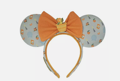 2024 Disney Parks Epcot Flower Garden Orange Bird Minnie Ear Headband Loungefly