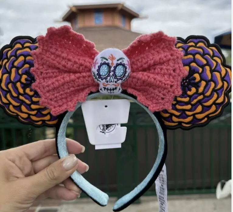 Disney Minnie Ears Coco Dia de Los Muertos Skull headband Day of Dead