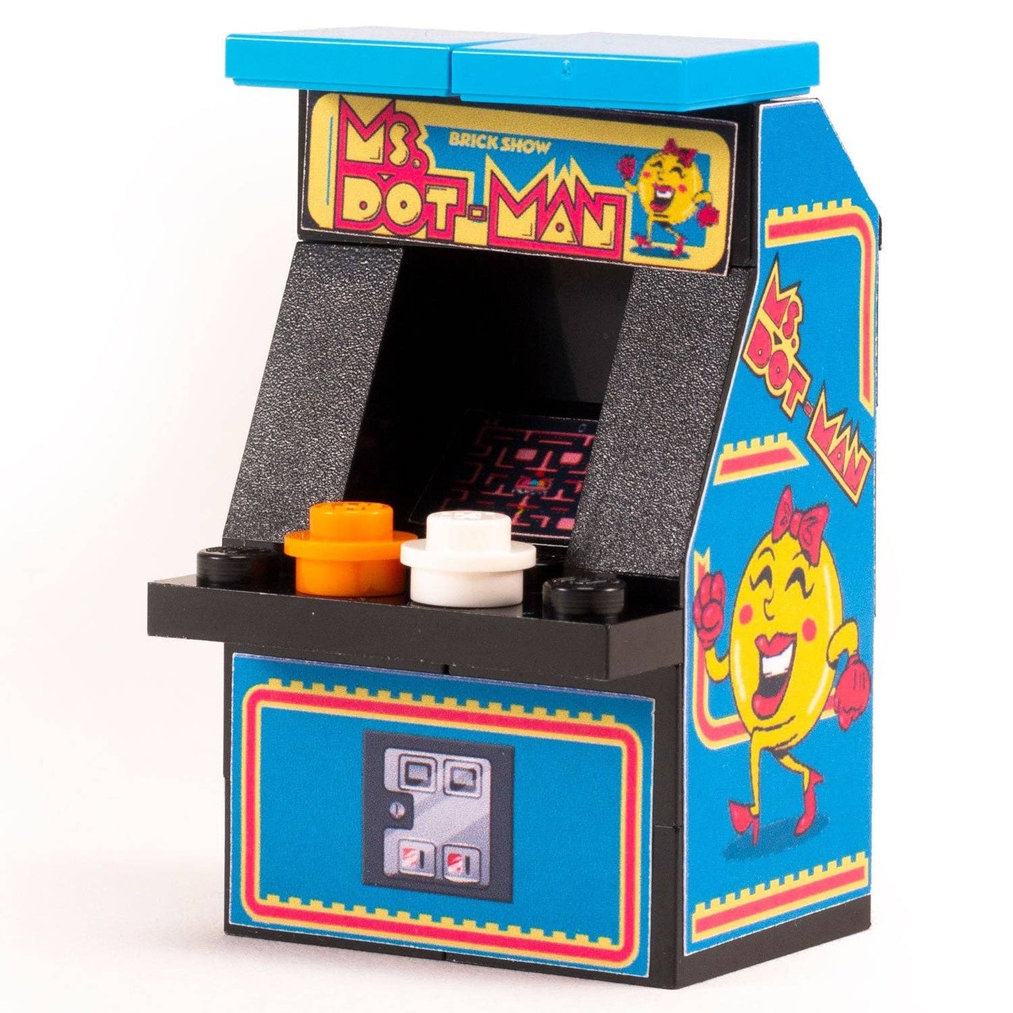 Mrs. Dot-Man - Custom LEGO Classic Arcade Machine