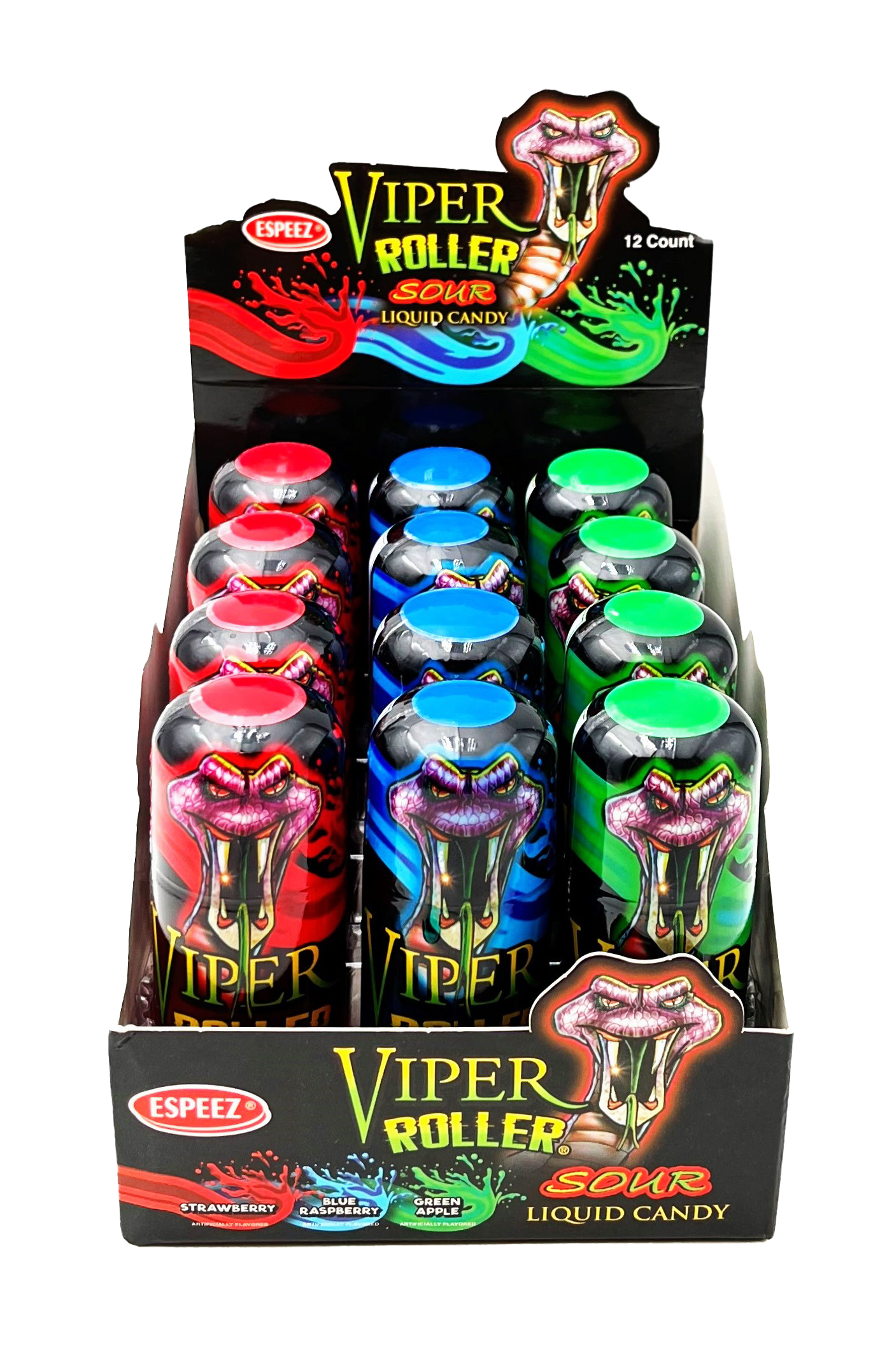 Viper Roller Sour Liquid Candy, Sour Candy