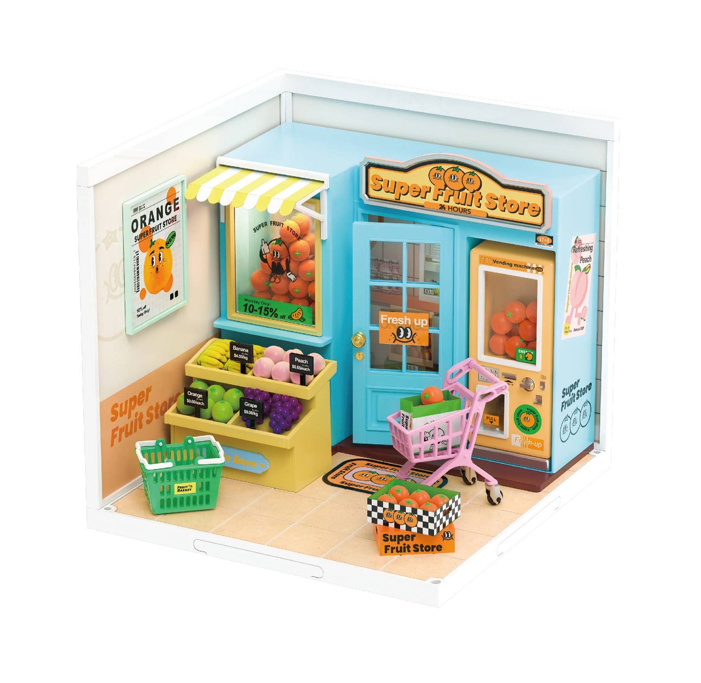 Rolife DIY miniature house DW003 DAILY VC FRUIT STORE