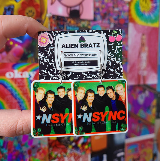 Nsync - Christmas Earrings