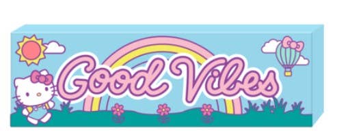 Hello Kitty Good Vibes Sign